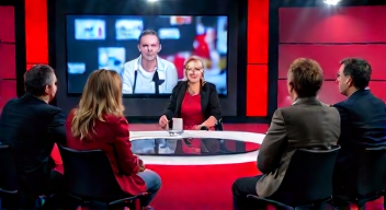Barbara Schöneberger moderiert die chaotische Diskussion