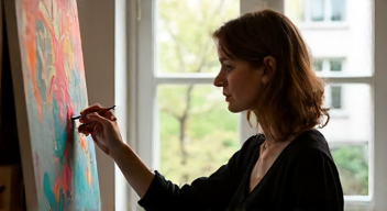 Martha Jungwirths Perspektive auf Identität und Malerei (3/10)